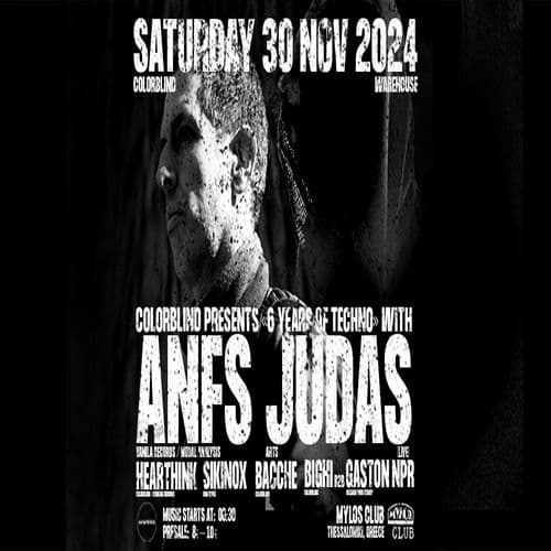 Colorblind 6 Years Anniversary x ANFS / JUDAΣ + more