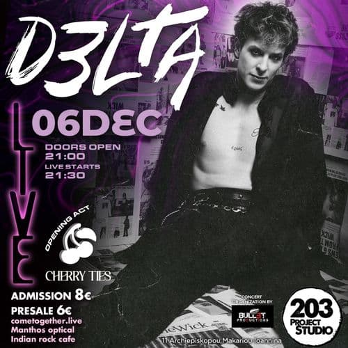 D3LTA w. Cherry Ties at Studio 203 Ioannina