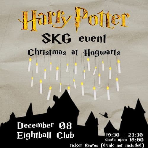 Harry Potter SKG Event ❄ Christmas at Hogwarts ❄ Eightball Club December 8