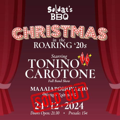 Tonino Carotone at Tripolis // "Christmas in the Roaring '20s"// SOLD OUT