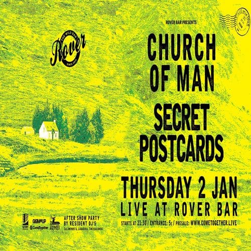 CHURCH OF MAN x SECRET POSTCARDS στο Rover Bar