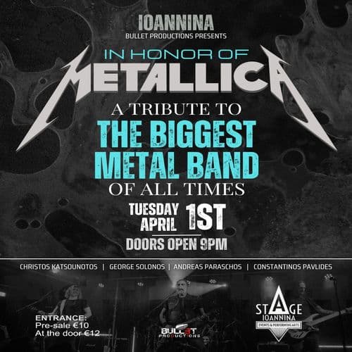 IN HONOR OF METALLICA : A LIVE TRIBUTE 1/4/2025