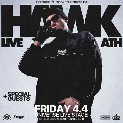 HAWK LIVE ΑΘΗΝΑ // 04.04.2025 // UNIVERSE LIVE STAGE