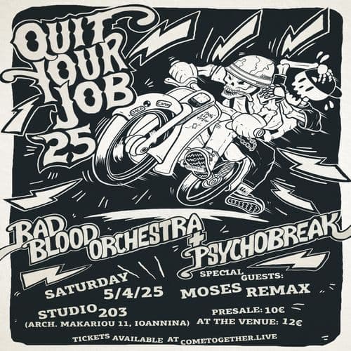 BAD BLOOD ORCHESTRA+PSYCHOBREAK w. MOSES REMAX LIVE AT STUDIO 203, IOANNINA