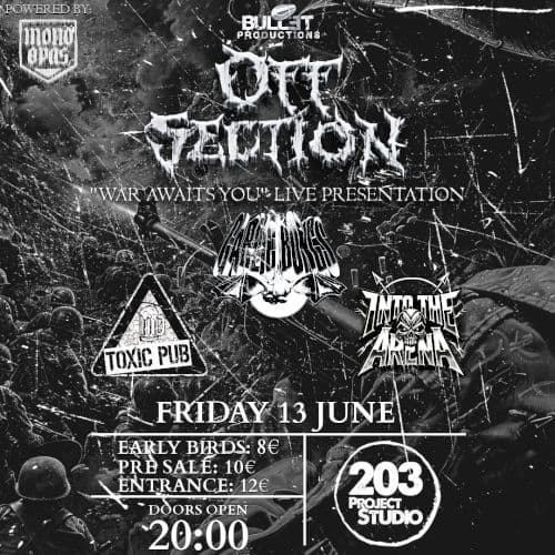 OFF SECTION-TOXIC PUB-GARLIC BONGS-INTO THE ARENA live at Studio 203, IOANNINA 13/6/25