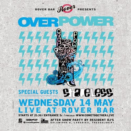 OVERPOWER + special guests SHAPELESS live at Rover Bar