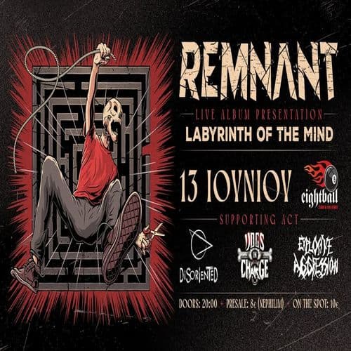 Remnant Live Album Presentation w/ Disoriented, Dogs In Charge, Explosive Aggression, @8ball, 13/06