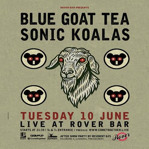 BLUE GOAT TEA + SONIC KOALAS live at Rover Bar