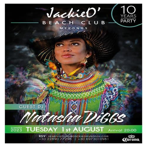 10 Years Anniversary Party JackieO' Beach Club with Natasha Diggs on the decks