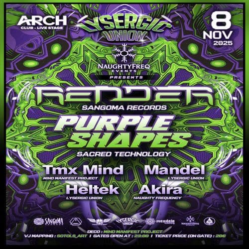 Render-Purple Shapes.By Lysergic union and Naughty Frequency