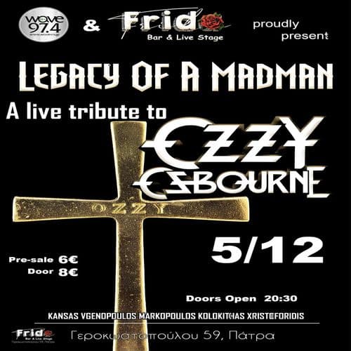 LEGACY OF A MADMAN – A live tribute to Ozzy Osbourne & Black Sabbath