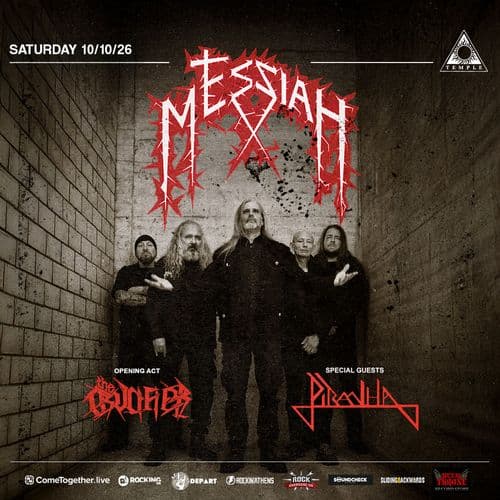 MESSIAH (Switzerland) – celebrating 35 years "Choir Of Horrors" LIVE at Black Temple | First time in Greece !!! w/ special guests: Piranha + opening act: The Crucifier