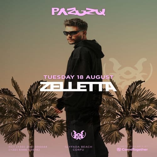 Zelletta @ Pazuzu Beach Club | Sunset Parties 2026 - 18 Aug