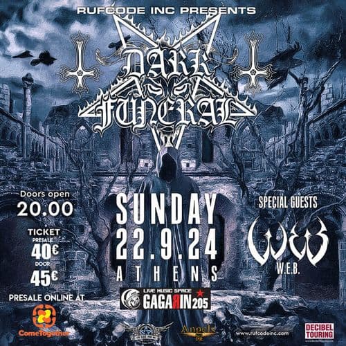 DARK FUNERAL+ W.E.B. live @ GAGARIN 205