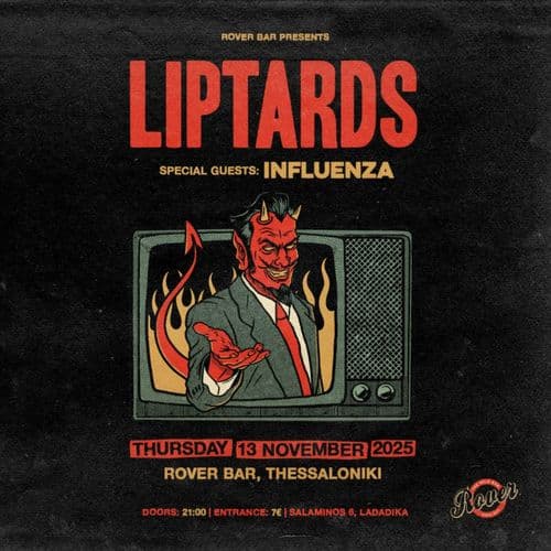 LIPTARDS + INFLUENZA live @ ROVER BAR, SKG
