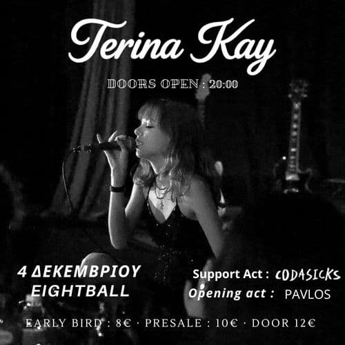 Terina Kay w/ CodaSicks and Pavlos at Eightball Club Thessaloniki