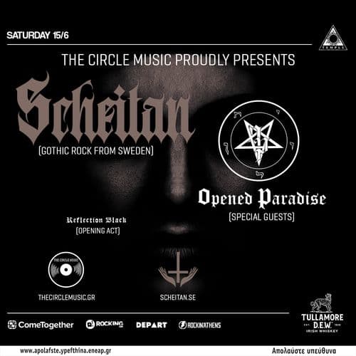 Scheitan (gothic rock - Sweden) new album "Songs for the Gothic People" live launch - Reunion Show After 24 Years w/ special guests: Opened Paradise + Reflection Black