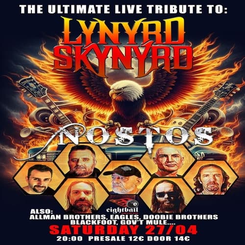 A night dedicated to Lynyrd Skynyrd and Southerh Rock by NOSTOS